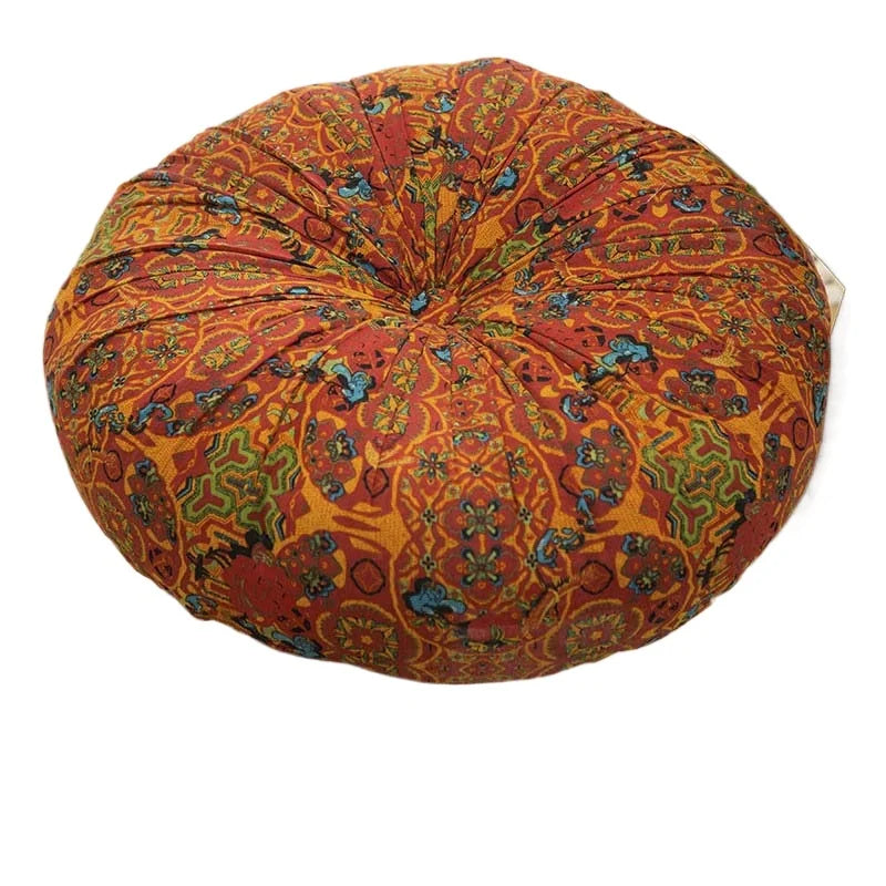 Bohemian Style Thickened Cotton Linen for Ground Tatami Mat Pillow Puff Cushion