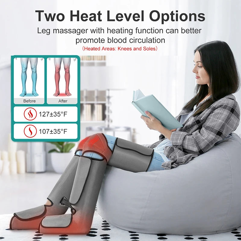 Nekteck Foot and Leg Air Pressure Massager Promotes Blood Circulation and Muscle Relaxation