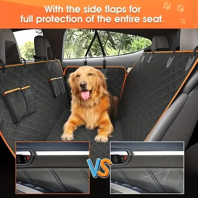 Dog Car Seat Cover for Pets 100% Waterproof, Hammock, Scratch Proof, Nonslip, Durable, Soft Back Seat Cover