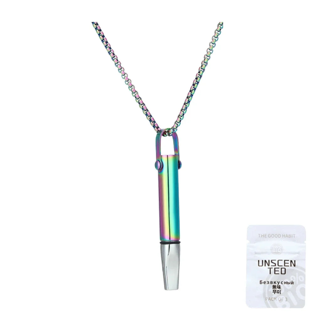 Auxiliary Yoga Meditation Necklace With Built-in Cotton Core Increases Breathing Resistance