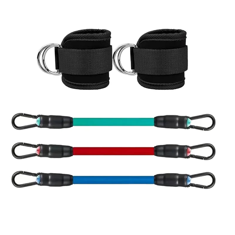 Exercising Resistance Belt, Puller, Leg Strength Training, Tie Strap, Foot Loop Buckle, Elastic Rope Protector