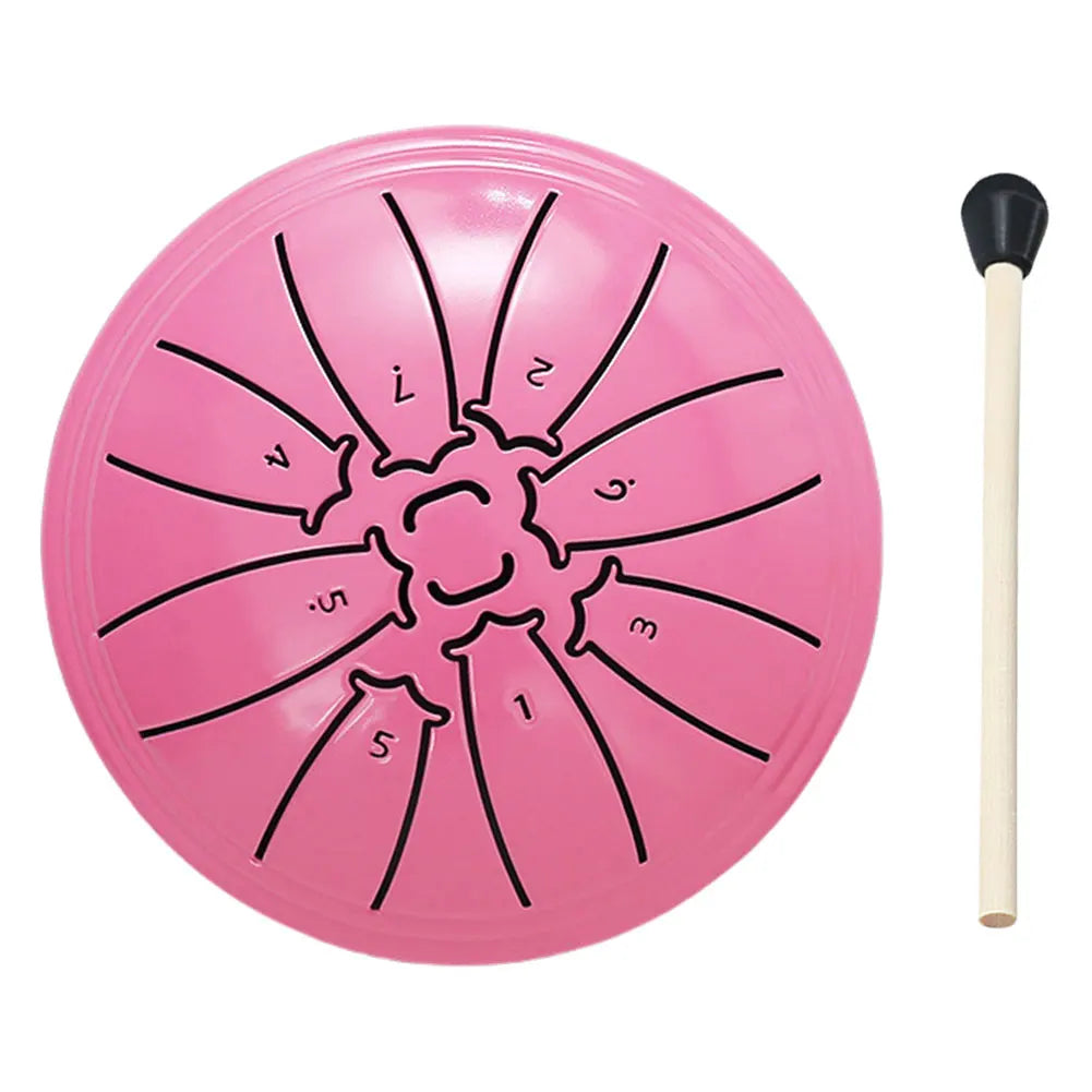 4 Inch 8 Notes Handpan Drum with Drum Mallet Percussion, Rain Drum for Yoga Meditation
