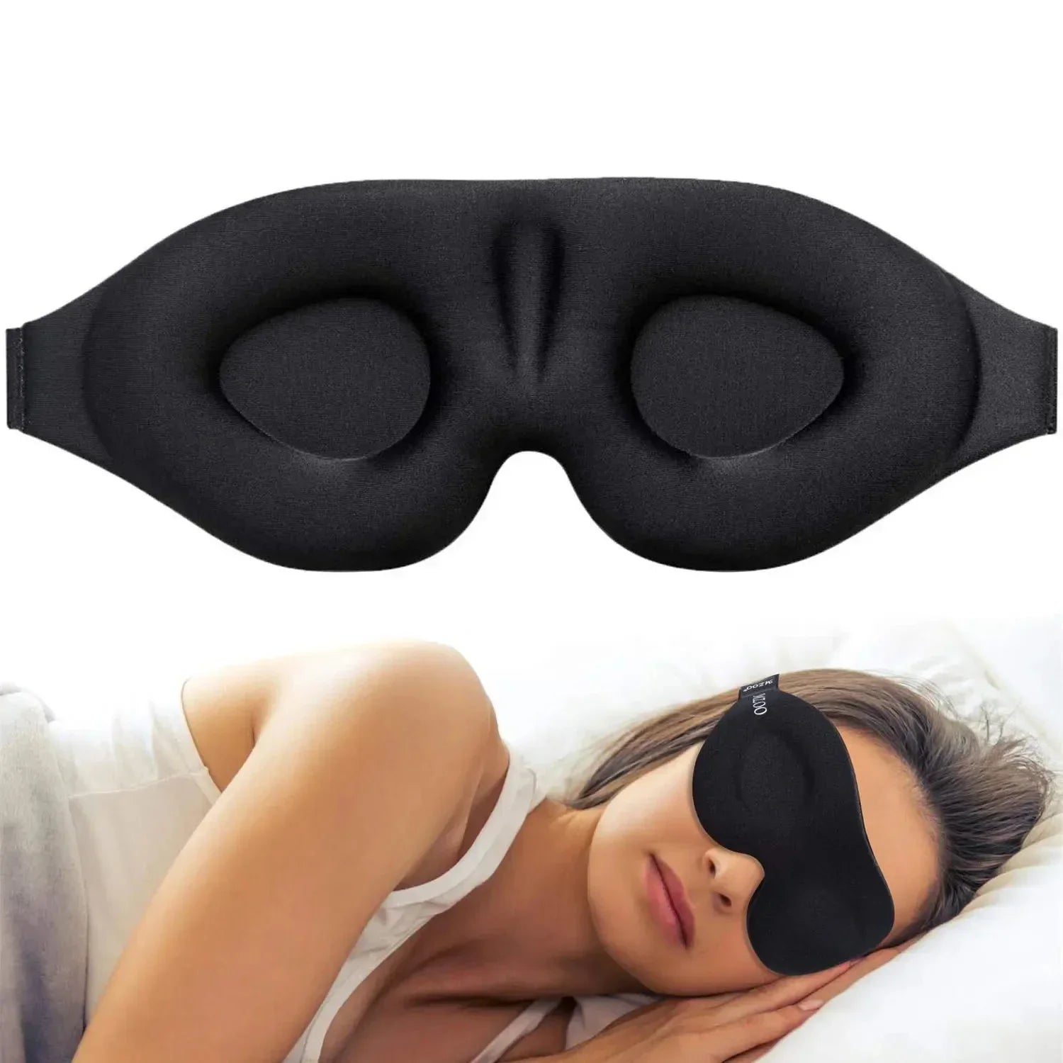 Eye Mask for Sleeping 3D Contoured Cup Blindfold, Molded, Block Out Light