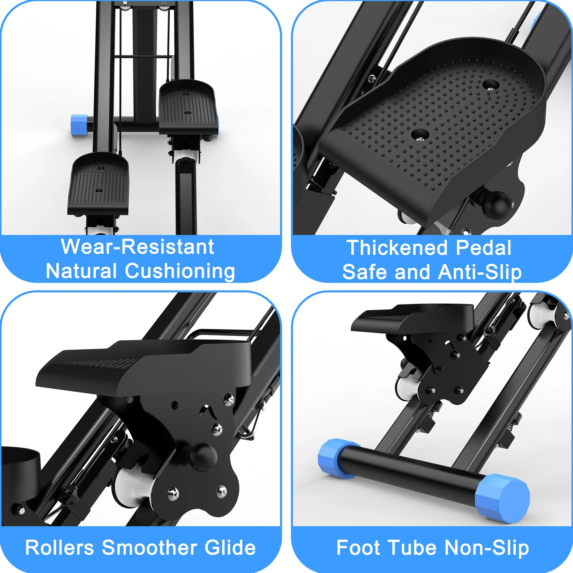 330lbs Stair Stepper Climber Machine with Handlebar - Upgrade Vertical Climber Workout Machine for Full-Body