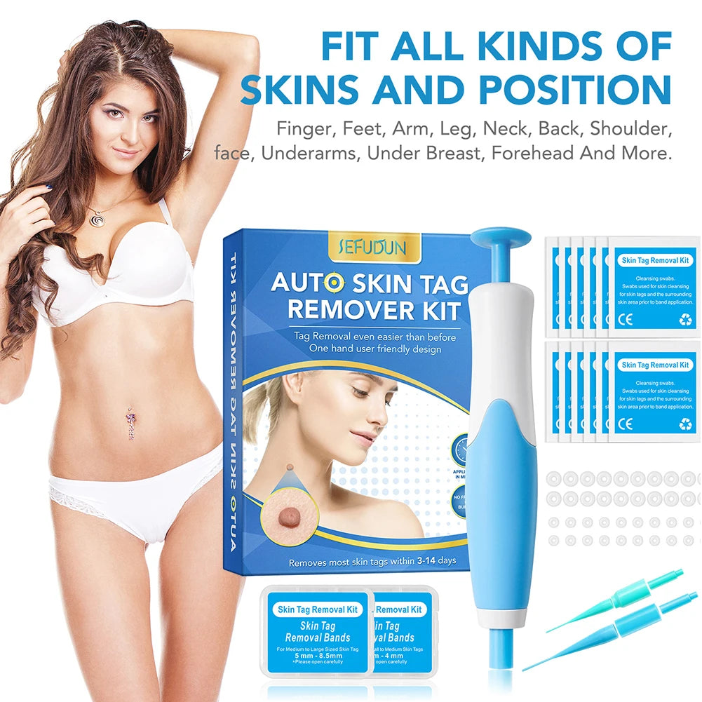 2 IN 1 Auto Micro Skin Tag Remover Device, Mole, Wart Remover Beauty Tools