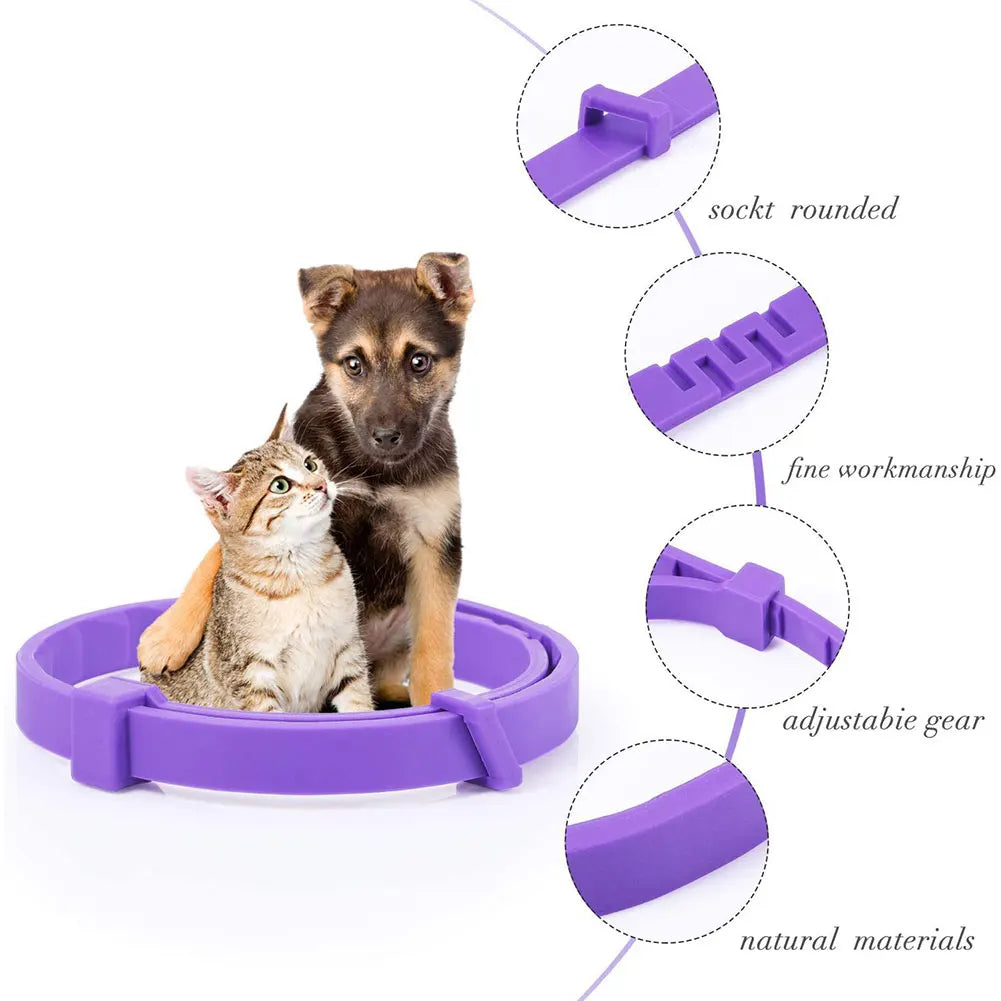3/4 Pack Pet Calming Collar Stress and Anxiety Relief Pheromone Collar Adjustable