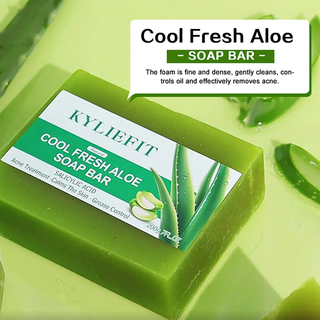Aloe Vera Soap Bar With All Natural Ingredients, Reduce Dark Spots, Brightening, Oil Control, Clean Skin, Exfoliation