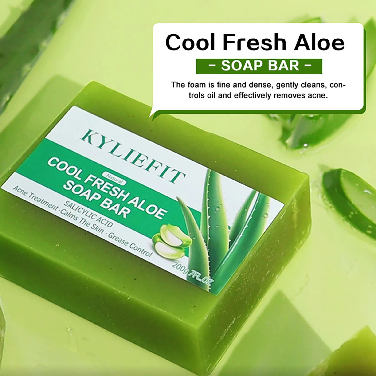 Aloe Vera Soap Bar With All Natural Ingredients, Reduce Dark Spots, Brightening, Oil Control, Clean Skin, Exfoliation