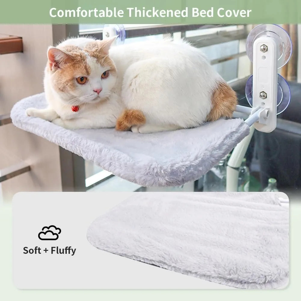 Cozy Cat Hammock - Durable Hanging Bed for Cats and Kittens, Space-Saving Design, Easy to Install