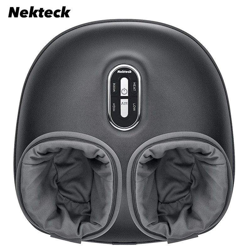 Nekteck Foot Massager Heating Therapy, Air Compression, Shiatsu Knead Roller, Muscle Relaxation