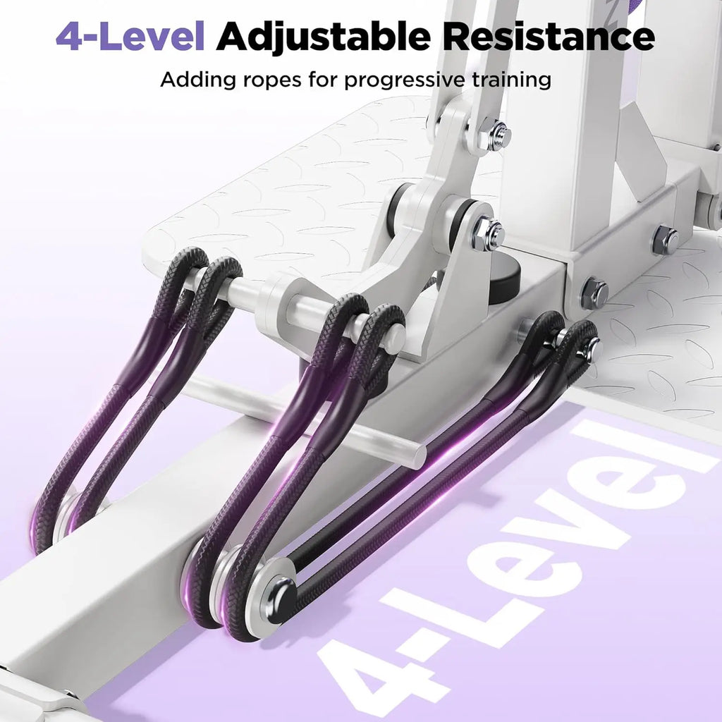 FEIERDUN Adjustable Deep Squat Machine-7 Level Resistance Glute & Leg Trainer for Home