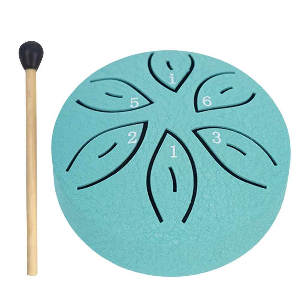 3 Inches 6 Notes Rain Drum for Outside/Indoor Mini Handpan Drum for Yoga, Meditation, Unique Gift