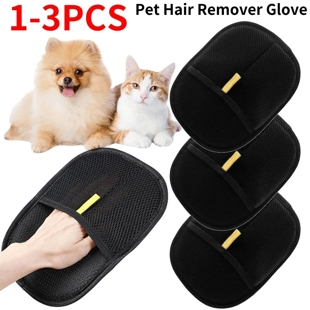 Pet Grooming Reduce Shedding Glove hair remover for all pets