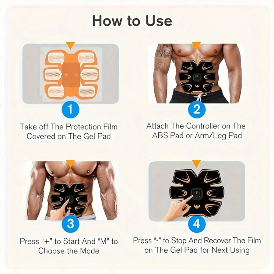 Abs Stimulator, Toning Workout for Abdomen/Arm/Leg, Workout Equipment for Men Women ﻿