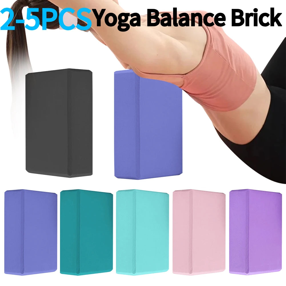 2-5PCS EVA Yoga Block Moisture-Proof, High Density, Body Shaping and for Meditation
