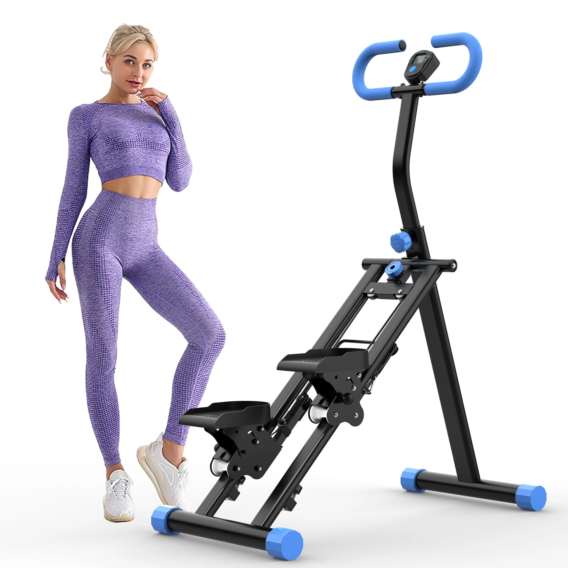 330lbs Stair Stepper Climber Machine with Handlebar - Upgrade Vertical Climber Workout Machine for Full-Body