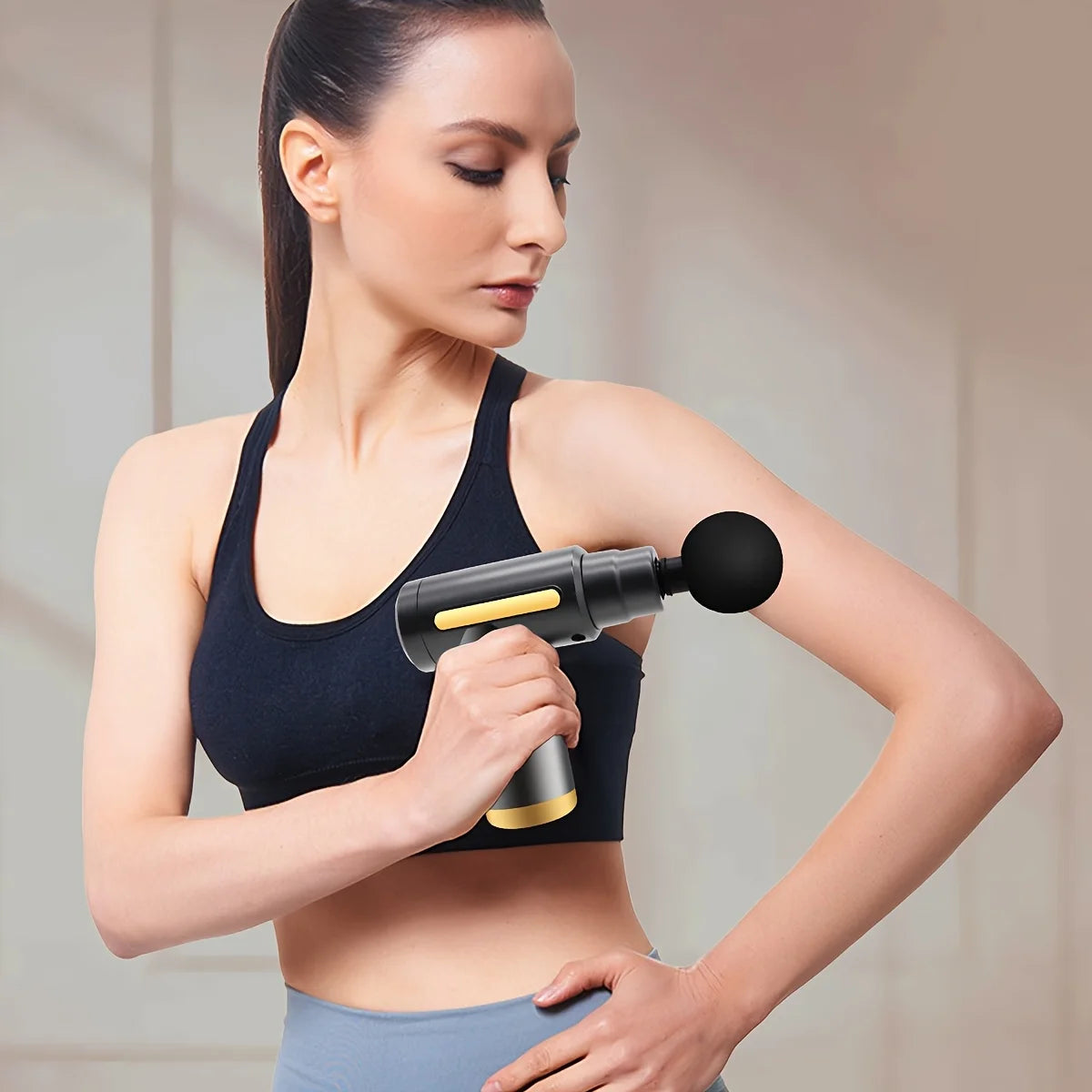 Long endurance TYPE-C electric massager with six adjustable levels, silent, multifunctional