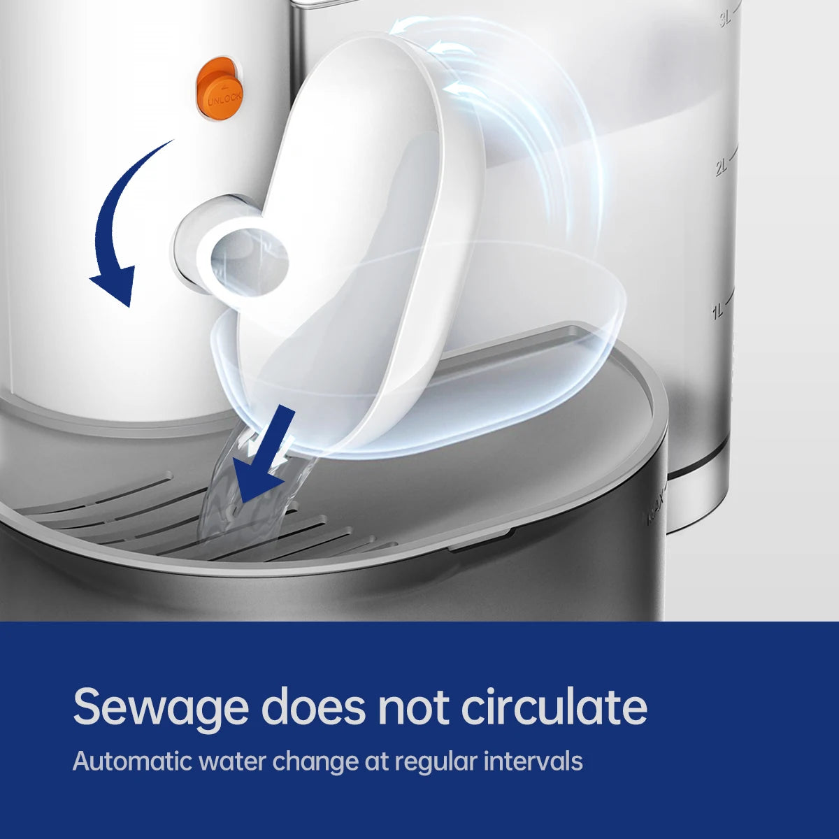 Smart Pet Water Dispenser Wireless Water Fountain Dispenser Rechargeable Automatic