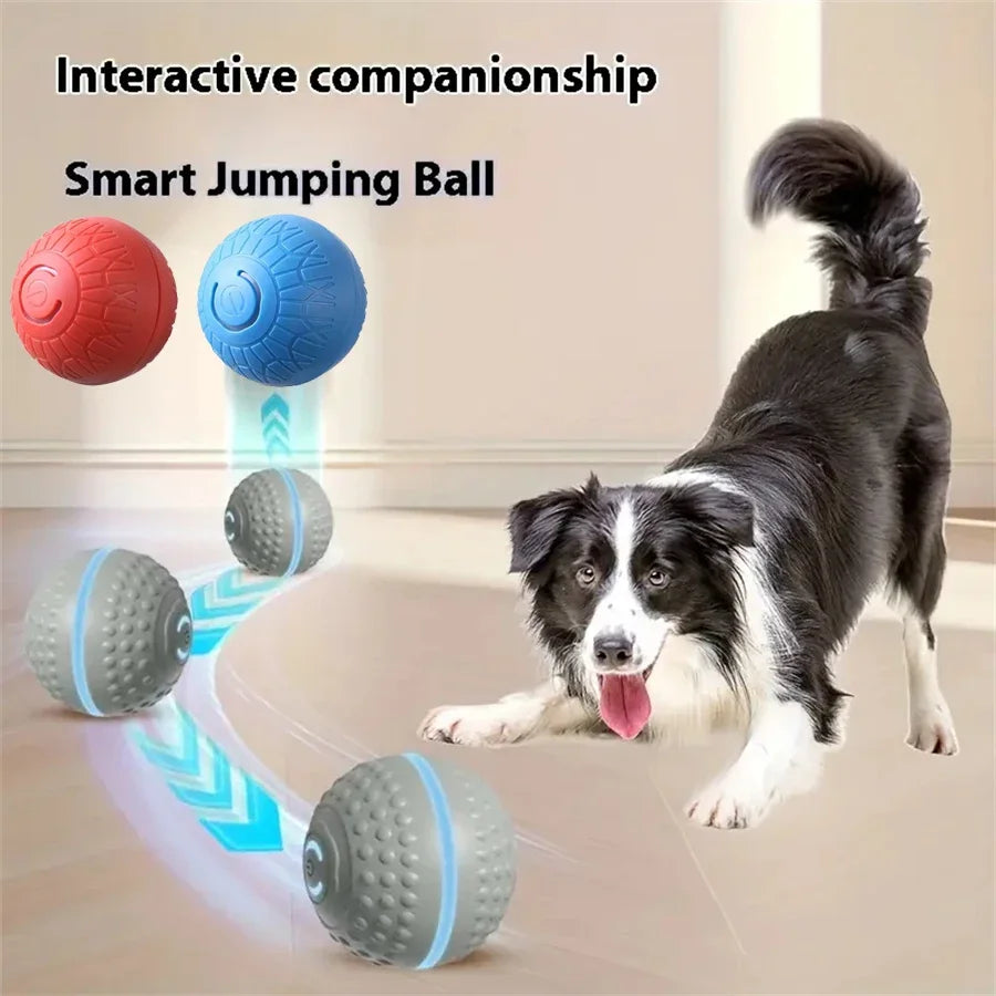 Smart Dog Toy Ball Automatic Interactive Electronic Rolling USB Rechargeable Chew Toy