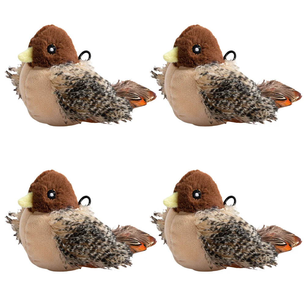 Interactive Flappy Bird Plush Cat Toy Electric Squeaky, Simulated, Chirping Bird