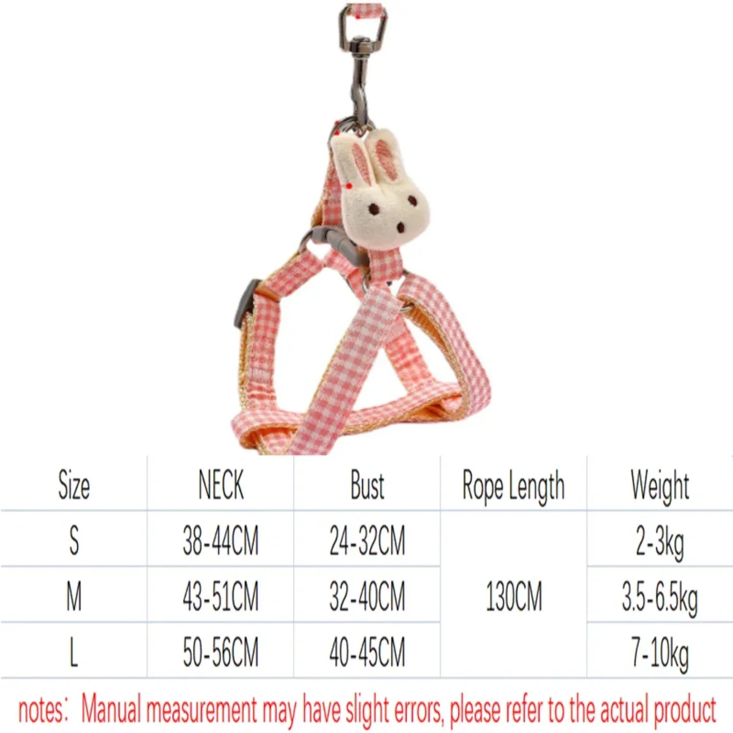 Small Dog or Cat Harness Leash, Quick Release Nylon Straps, Anti Pull Lanyard Accessories