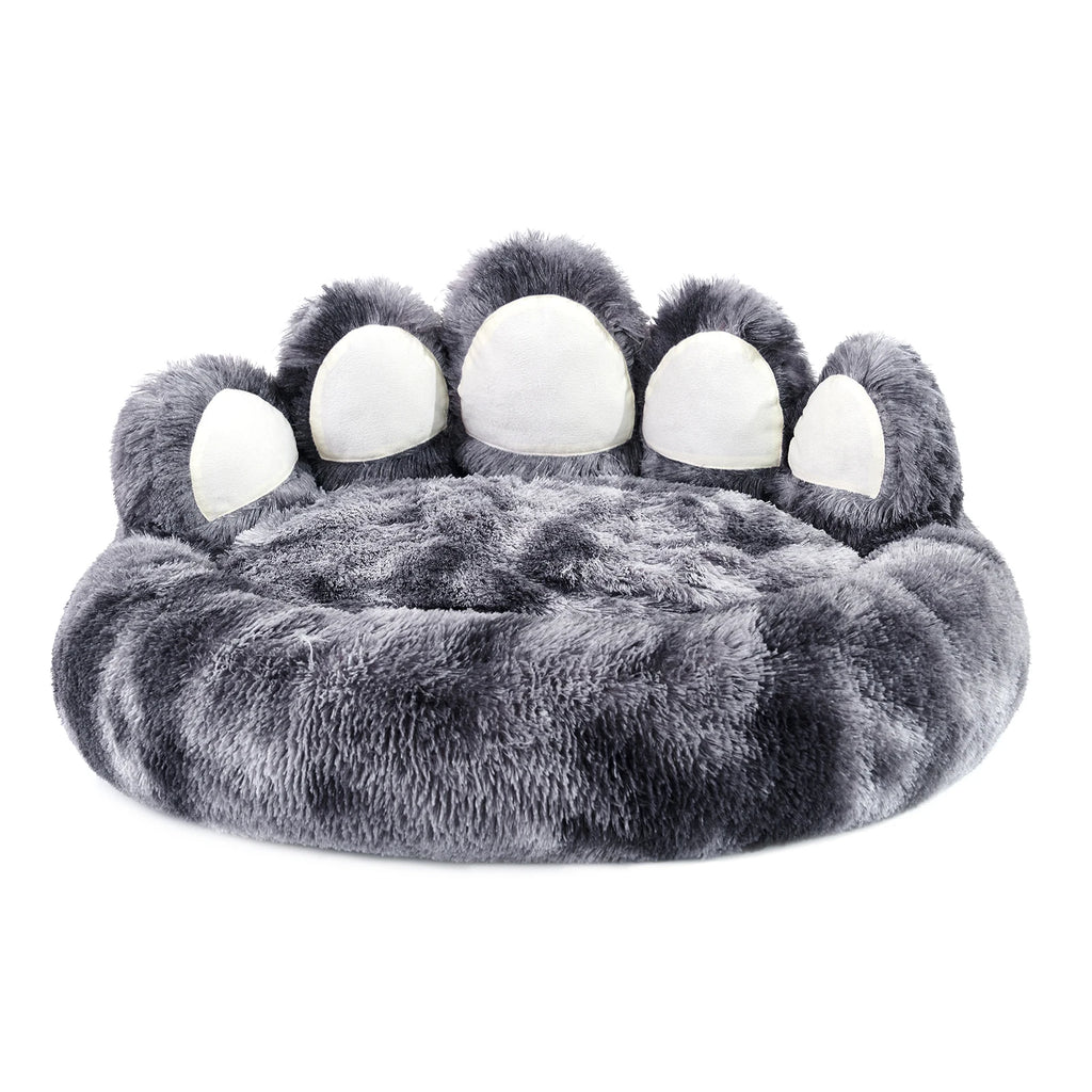 Cozy Comfy Pet Dog Bed, Paw Shape, Warm Cushion for Your Furry Friend Deep Sleeping