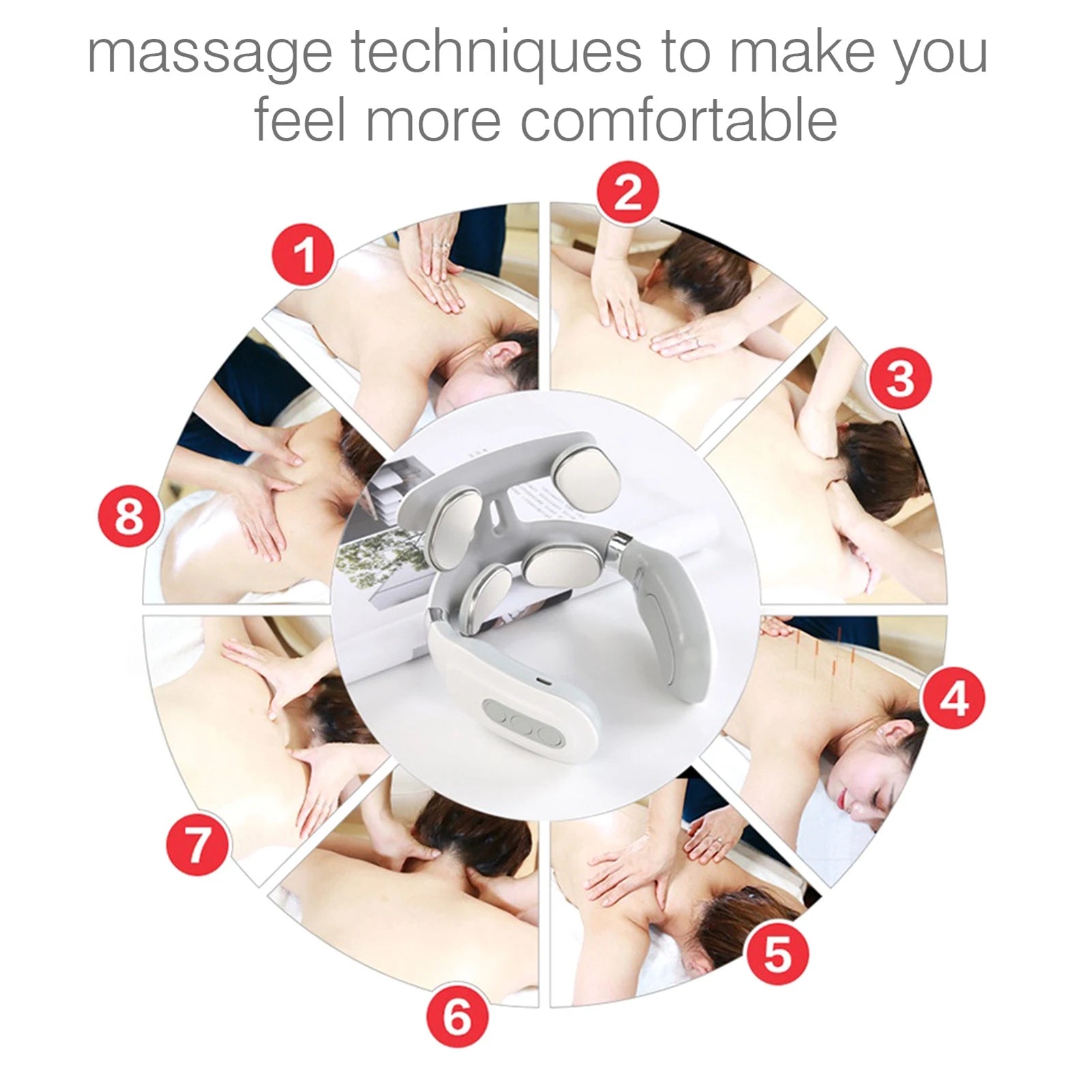 Neck Massage Machine for Head And Neck Protection Heating, Light Vibration, Hot Compress