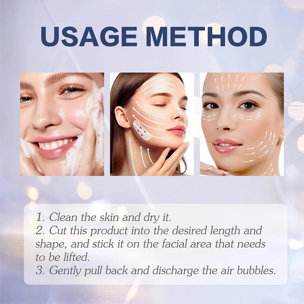 Portable Anti Wrinkle Beauty Stickers 60pcs Anti Wrinkle Face Tape, Waterproof, Elastic Breathable