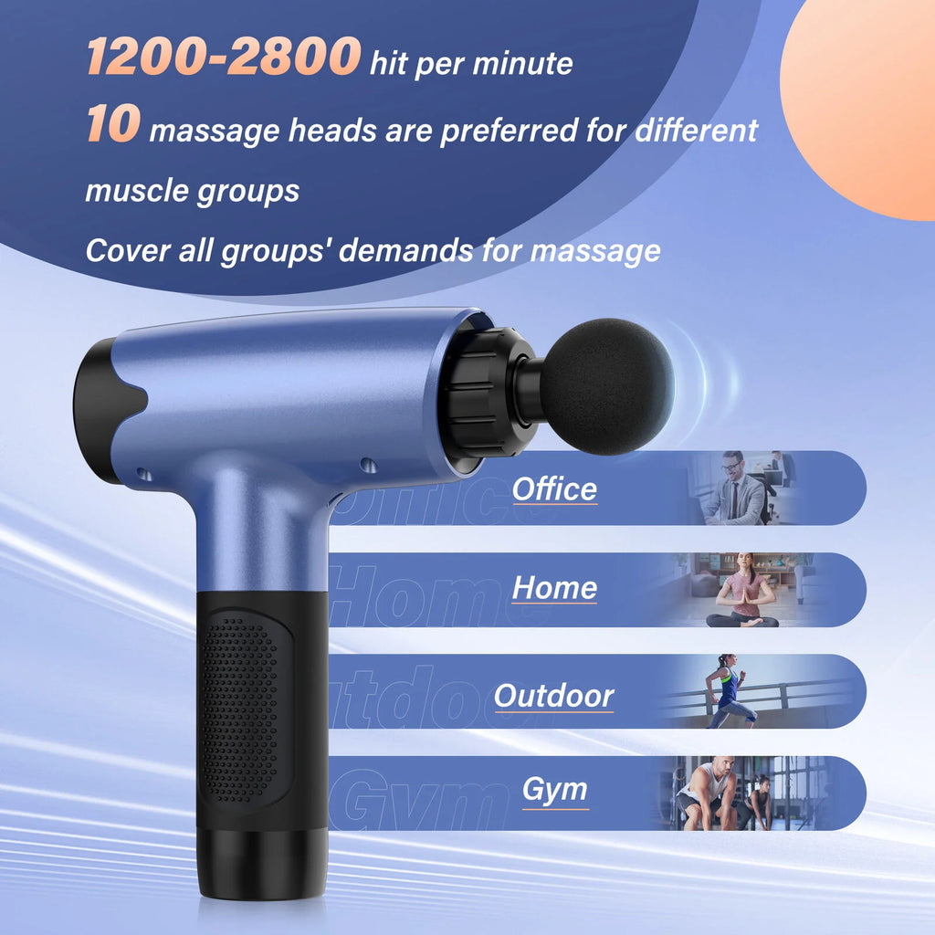 Sejoy 30 speeds Massage Gun, Percussion Massager, Deep Tissue Muscle Vibrating Relaxation