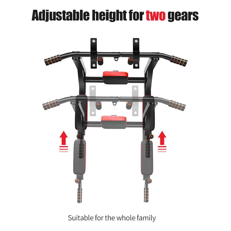 Multifunctional wall-mounted pull-up bar for Home Gym, Fitness and Strength Training