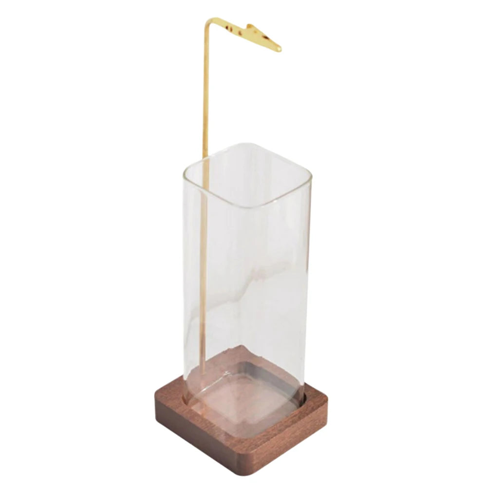 Incense Stick Holder with Removable Glass Ash Catcher Anti-ash Incense Burner