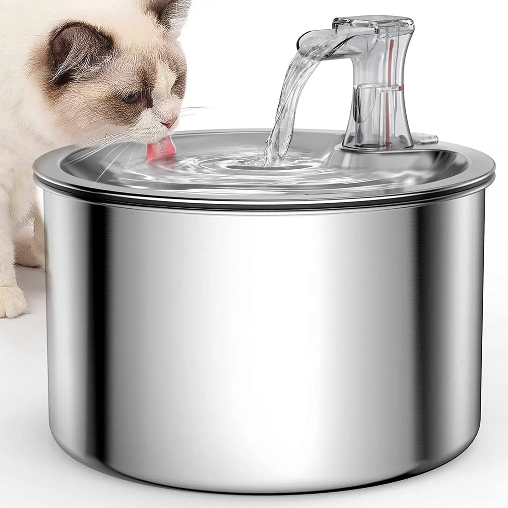 2L Stainless Steel pet water dispenser, Automatic  with optional sensor and Filtration System