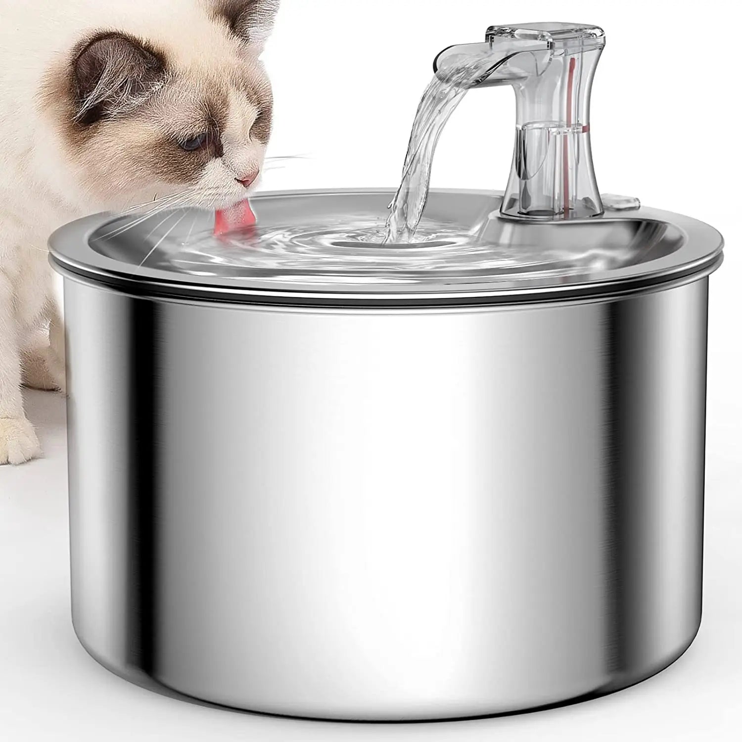 2L Stainless Steel pet water dispenser, Automatic  with optional sensor and Filtration System