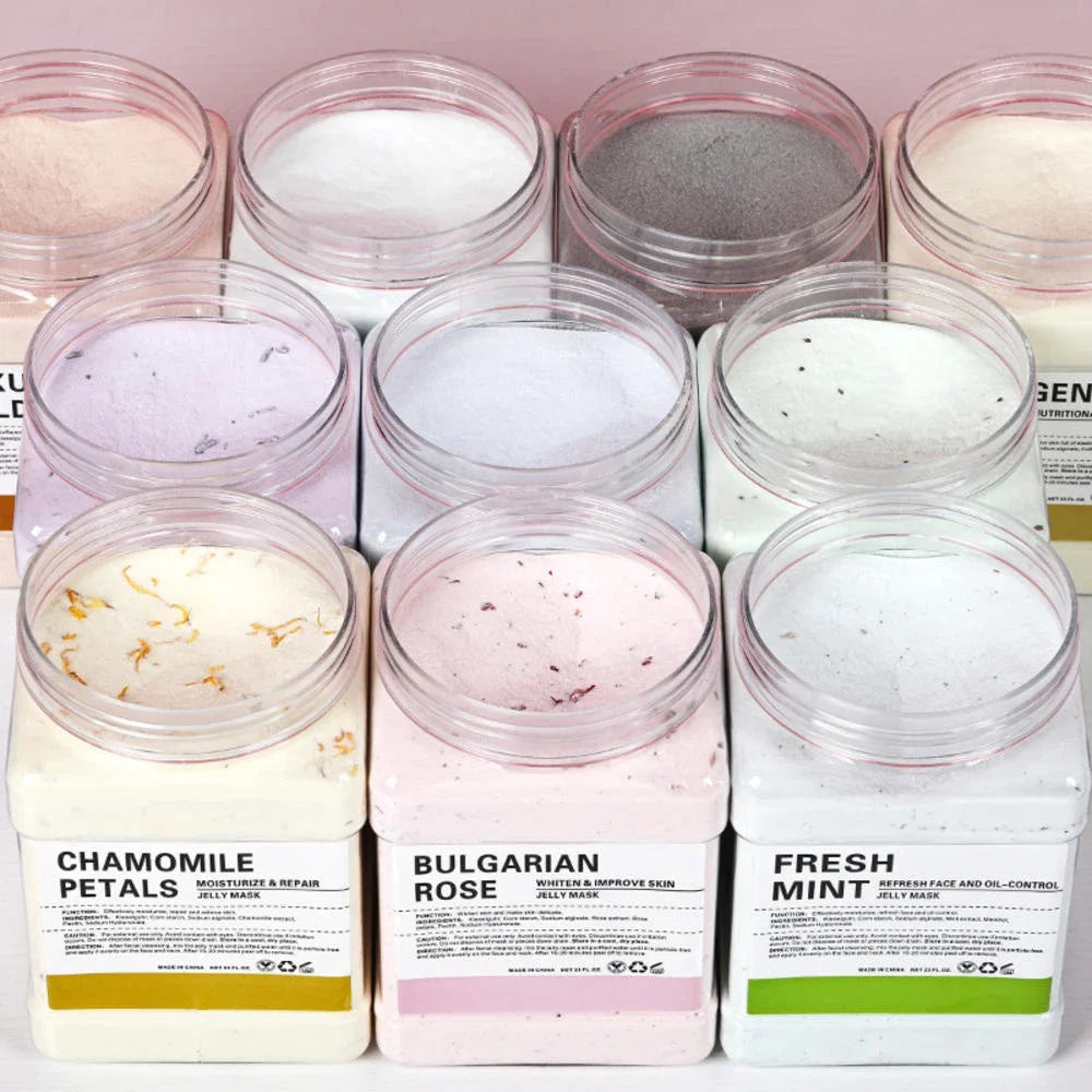 6PCS Jelly Mask Powder Professional Facial Skin Care, Moisturizing, Pore Cleansing