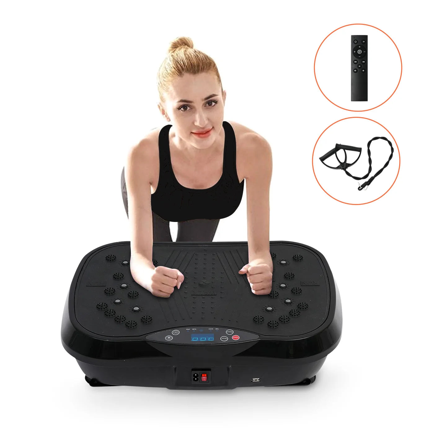 Vibration Plate Exercise Machine Fat-Burning, Shaping Whole Body Workout Portable Fitness Equipment