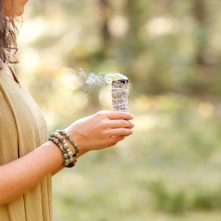 White Sage Sticks for Spiritual Cleansing 4" Dried Herbs for Meditation Accessories