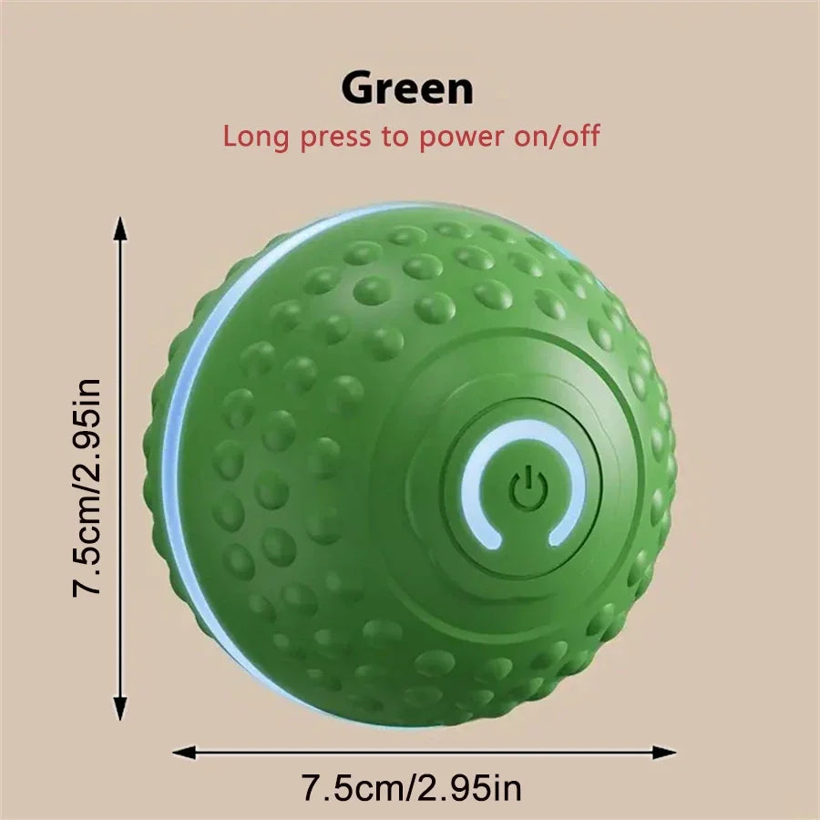 Smart Dog Toy Ball Automatic Interactive Electronic Rolling USB Rechargeable Chew Toy