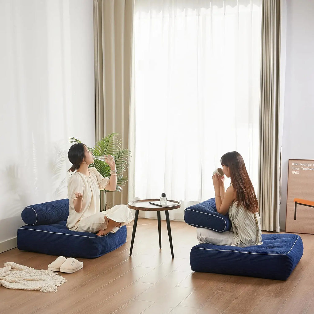 35.4x33.5 Inch Floor Pillow, Large Cushion with Removable Washable Cover - Ultra Soft Plush Filling