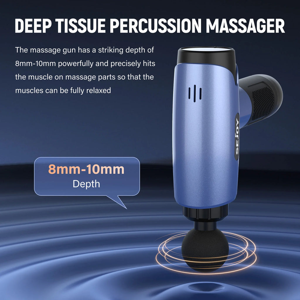 Sejoy 30 speeds Massage Gun, Percussion Massager, Deep Tissue Muscle Vibrating Relaxation