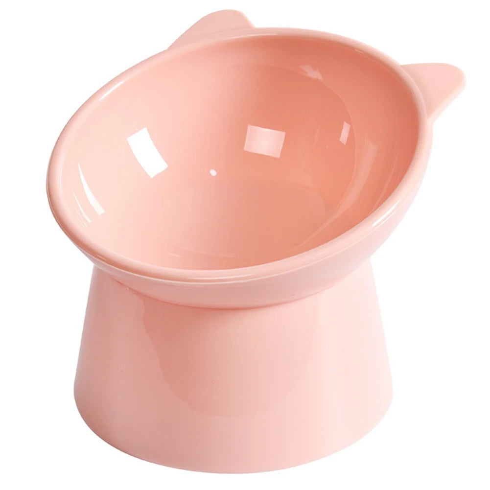 Tilted Cat Food Bowl Ergonomic Raised Bowl for Anti Vomiting, Tall, Non Slip
