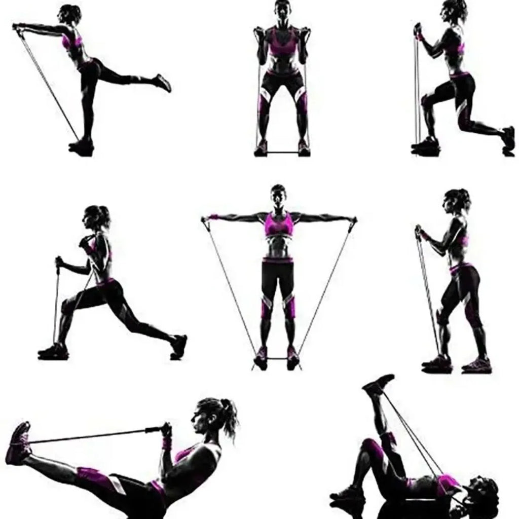 Resistance Bands with Handles – Home Gym Strength Training Set for Men & Women