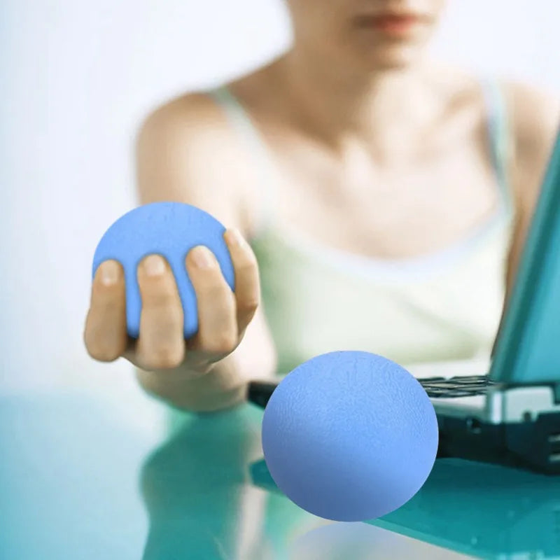 Silicone Massage Grip Ball for Hand Finger Strength Exercise or Relieve Stress