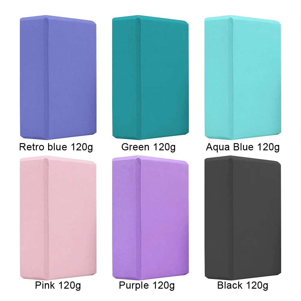 EVA Yoga Block Solid Color Yoga Balance Bricks Moisture-Proof High Density
