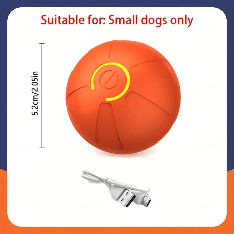 Smart Dog Toy Ball Automatic Interactive Electronic Rolling USB Rechargeable Chew Toy