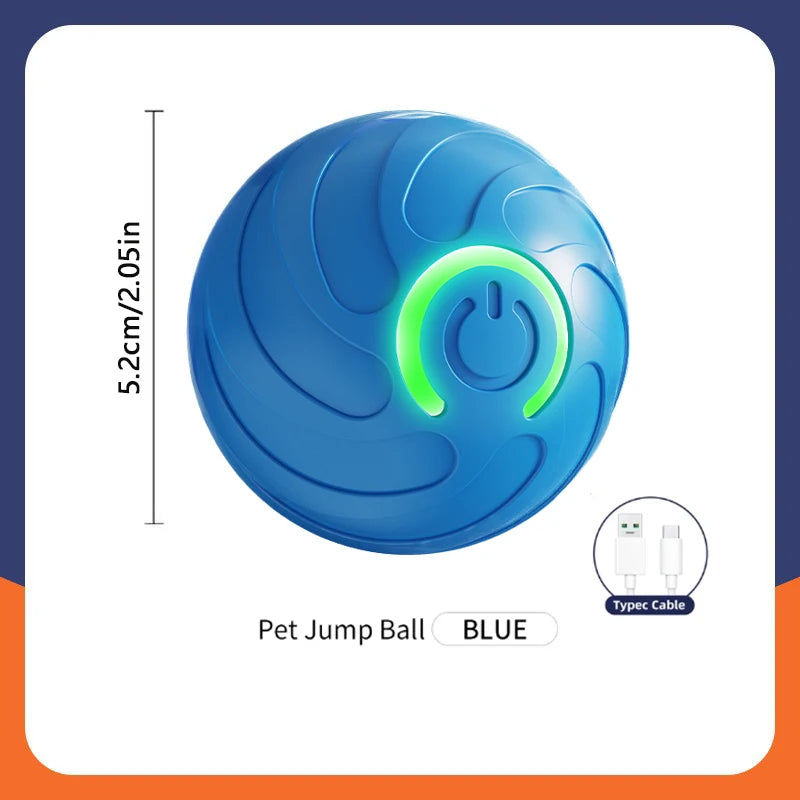 Smart Dog Toy Ball Automatic Interactive Electronic Rolling USB Rechargeable Chew Toy