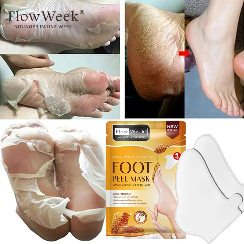Foot Peeling Mask Repairs Heels & Removes Dry Dead Skin Exfoliating