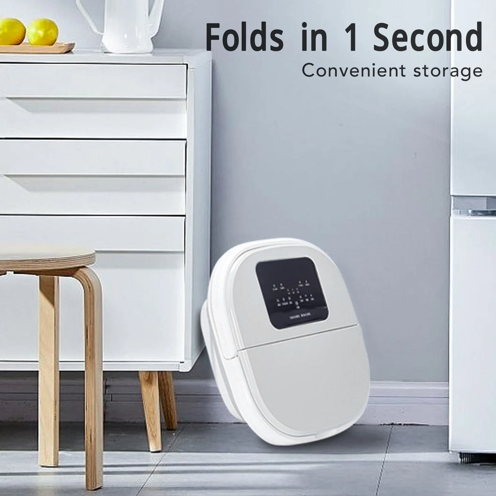Foot Soak Tub Smart Foldable 420W 8L Large Capacity Heating Foot Massager with 8 Set Rollers