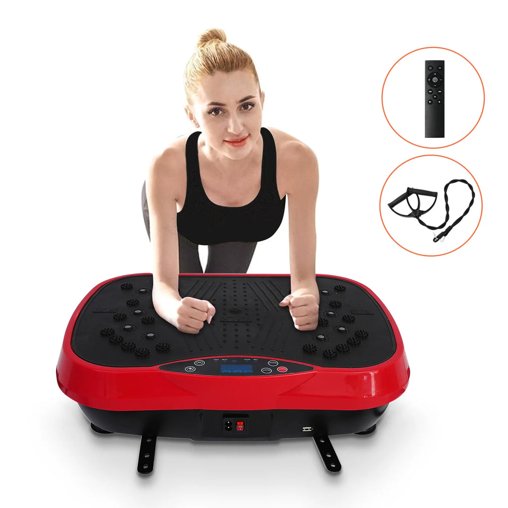 Vibration Plate Exercise Machine Fat-Burning, Shaping Whole Body Workout Portable Fitness Equipment