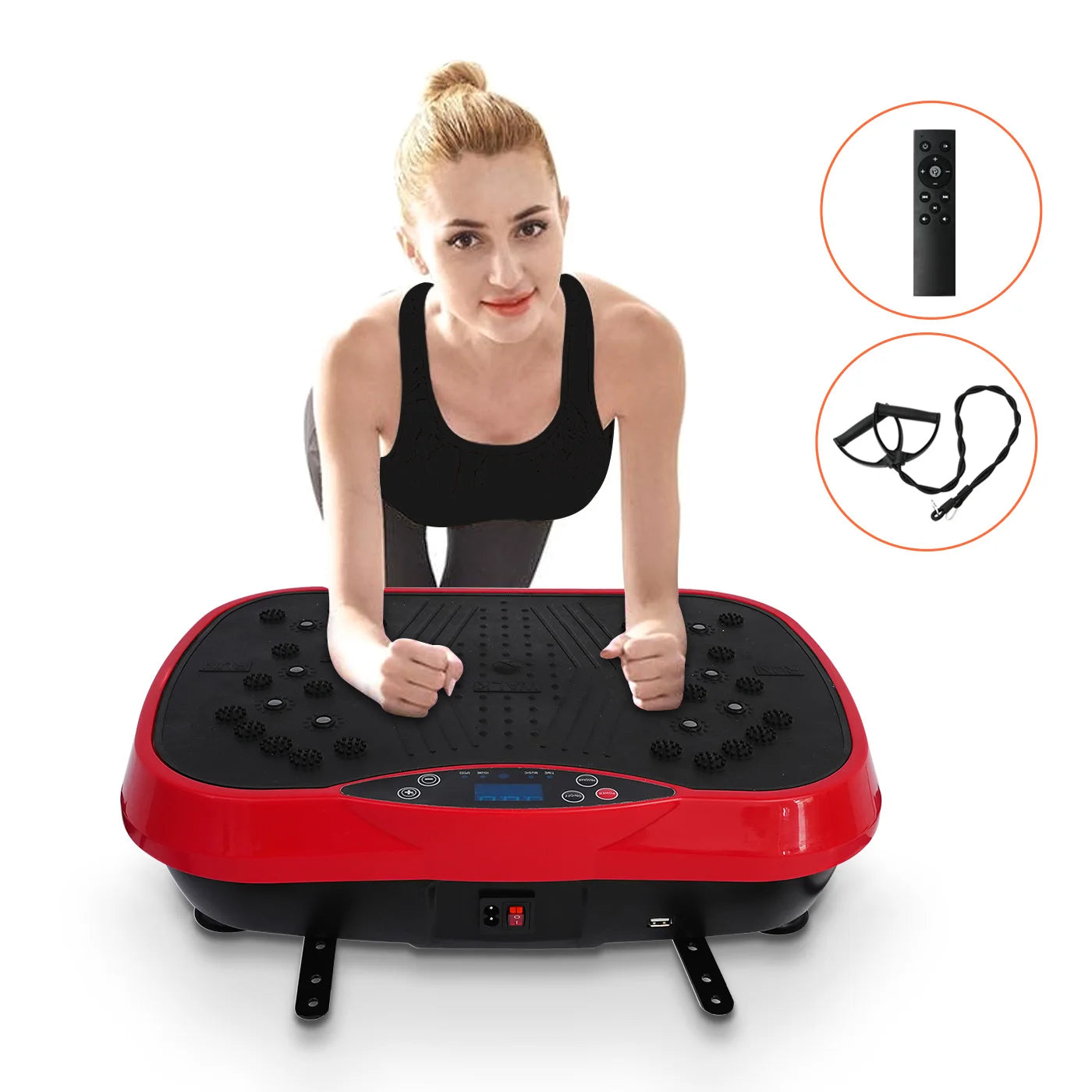 Vibration Plate Exercise Machine Fat-Burning, Shaping Whole Body Workout Portable Fitness Equipment