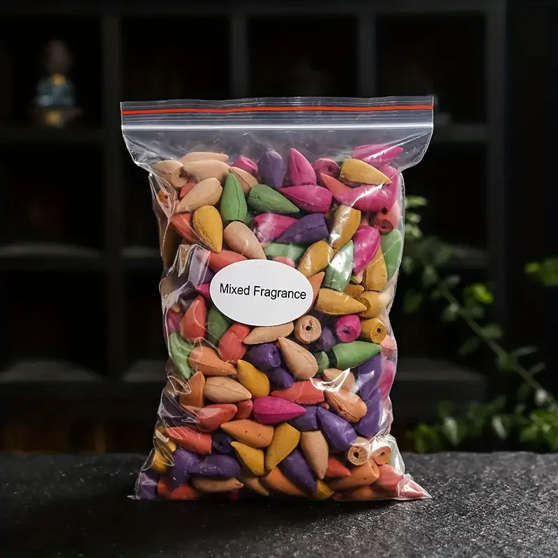 Mixed Waterfall Smoke Backflow Natural Incense Cone Multi-scented